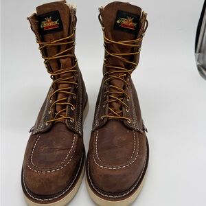 THOROGOOD MEN'S 8" AMERICAN HERITAGE MAXWEAR WEDGE WORK BOOTS - SOFT TOE Size 11